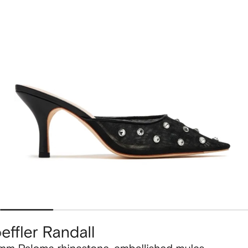 Loeffler Randall Black Crystal Mules